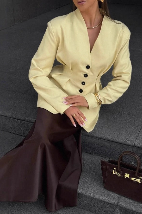 Elegant Long Sleeve Blazer - Image 5