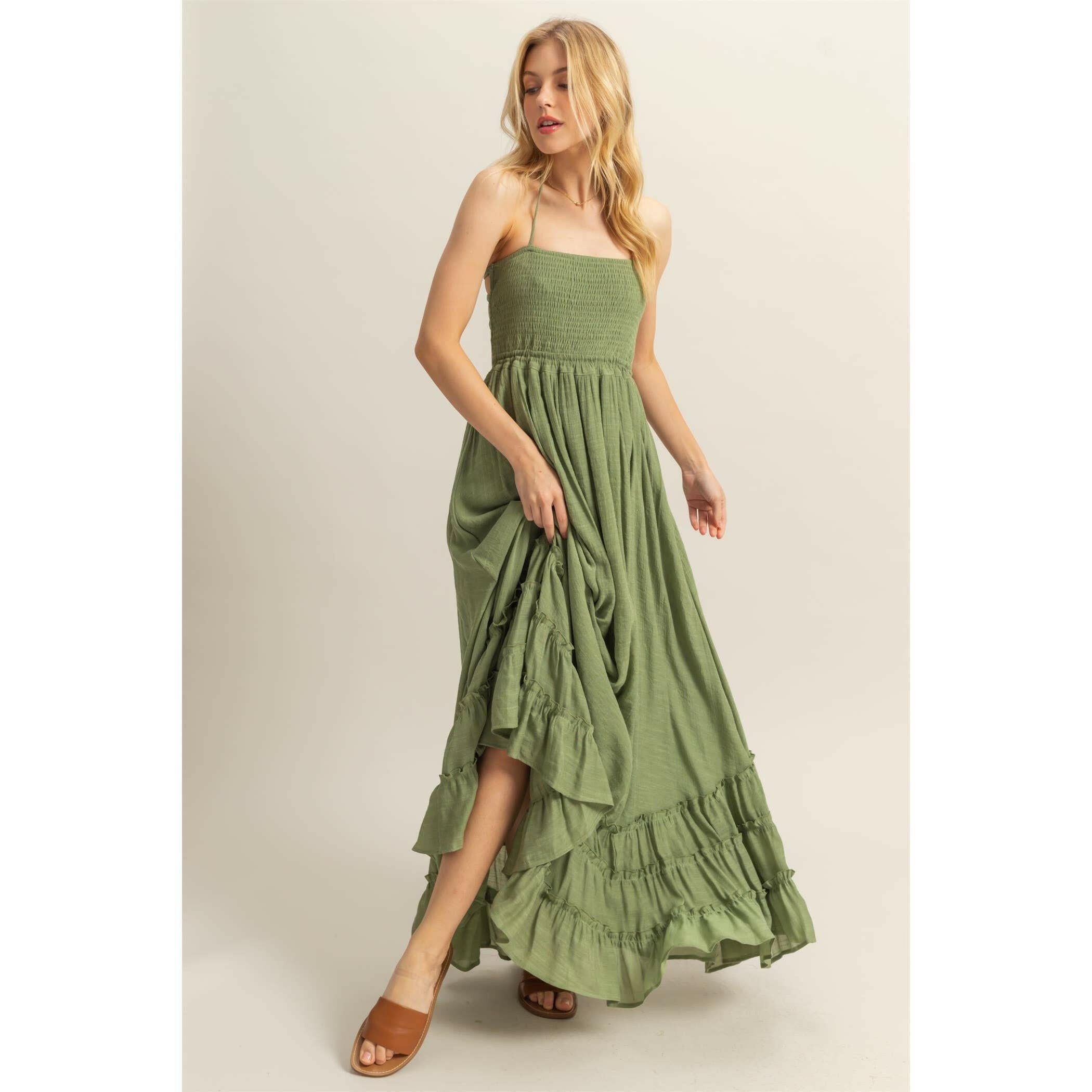 Tiered Ruffle Maxi Dress - Image 13