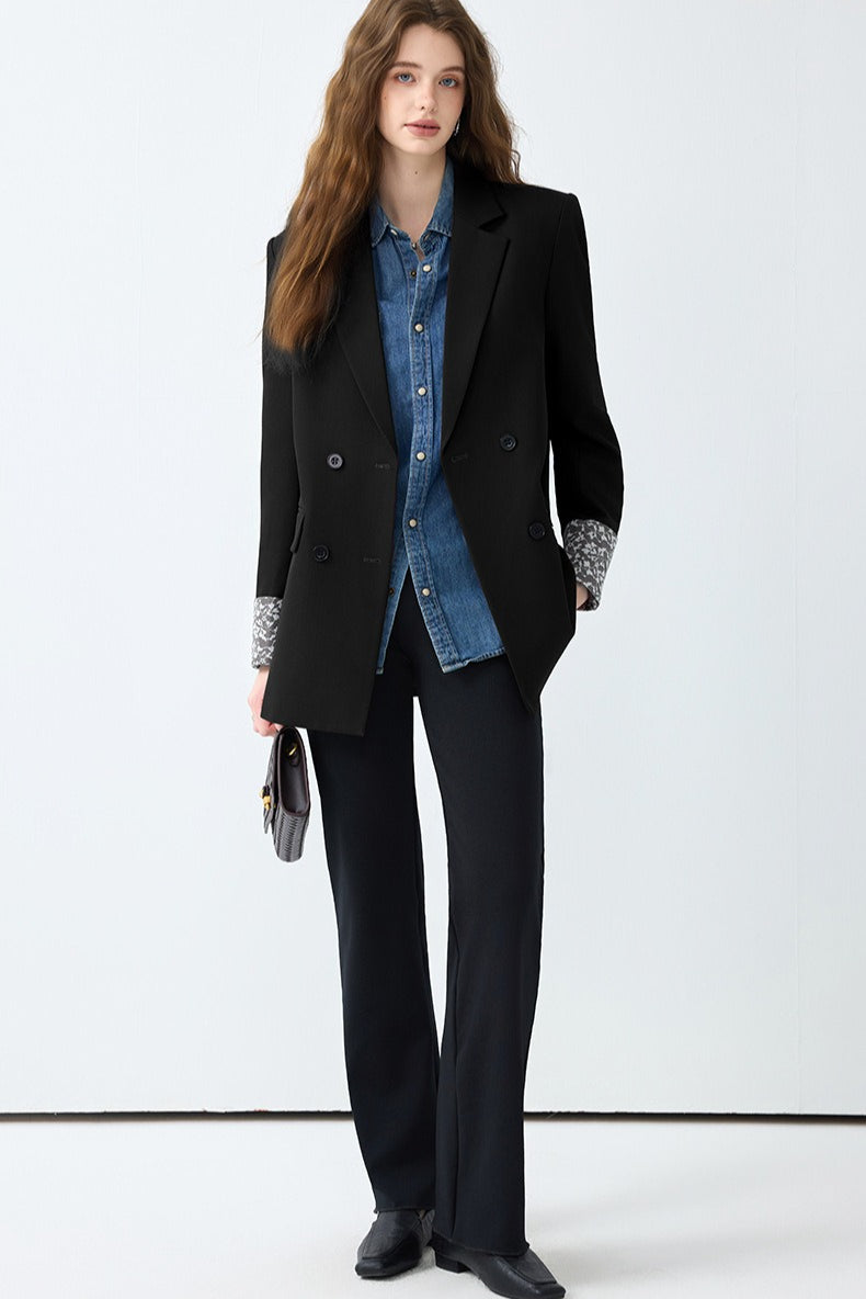 Loose Fit Long Sleeve Blazer - Image 15