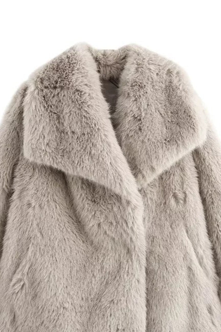 Thickened Faux Fur Winter Coat - Image 6