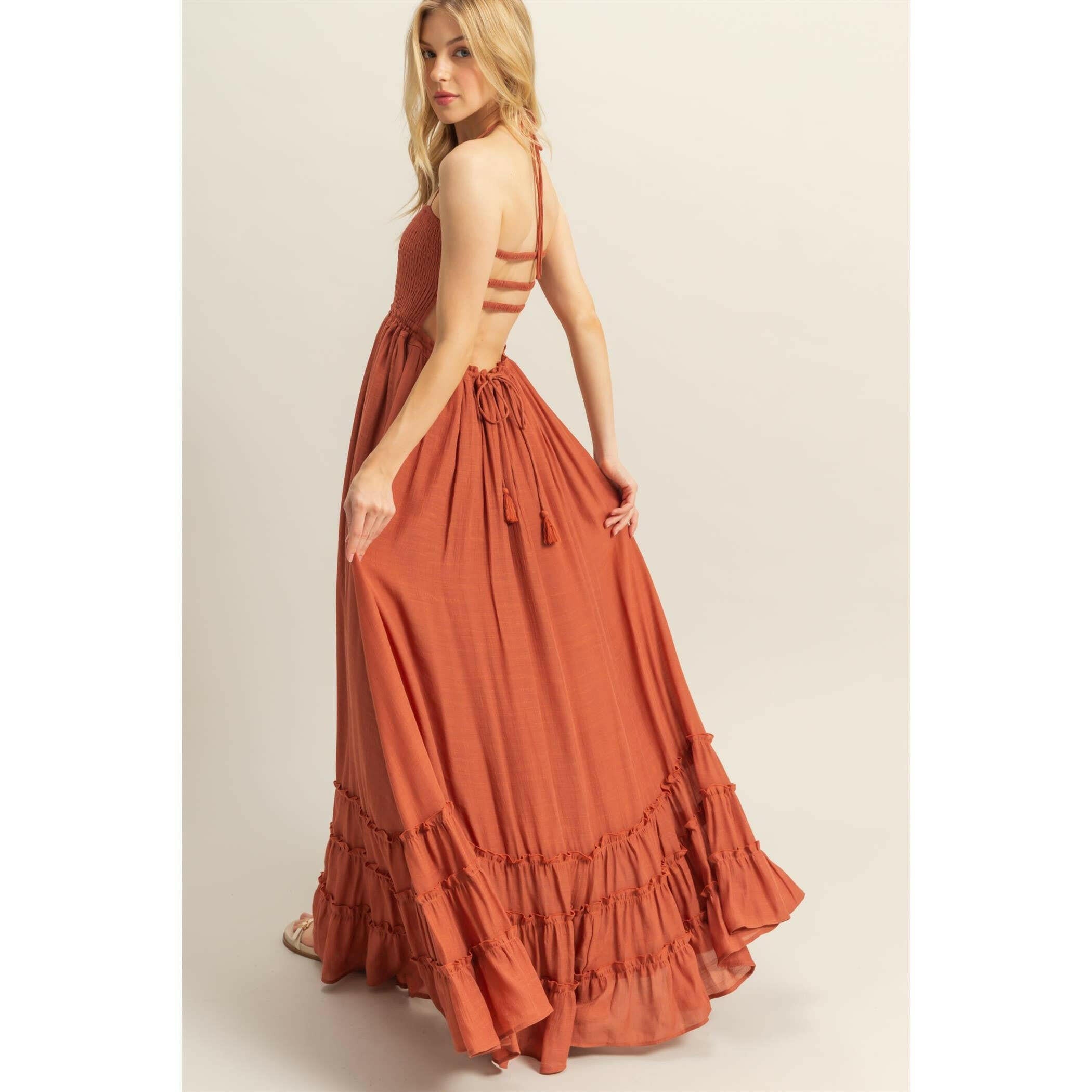 Tiered Ruffle Maxi Dress - Image 5