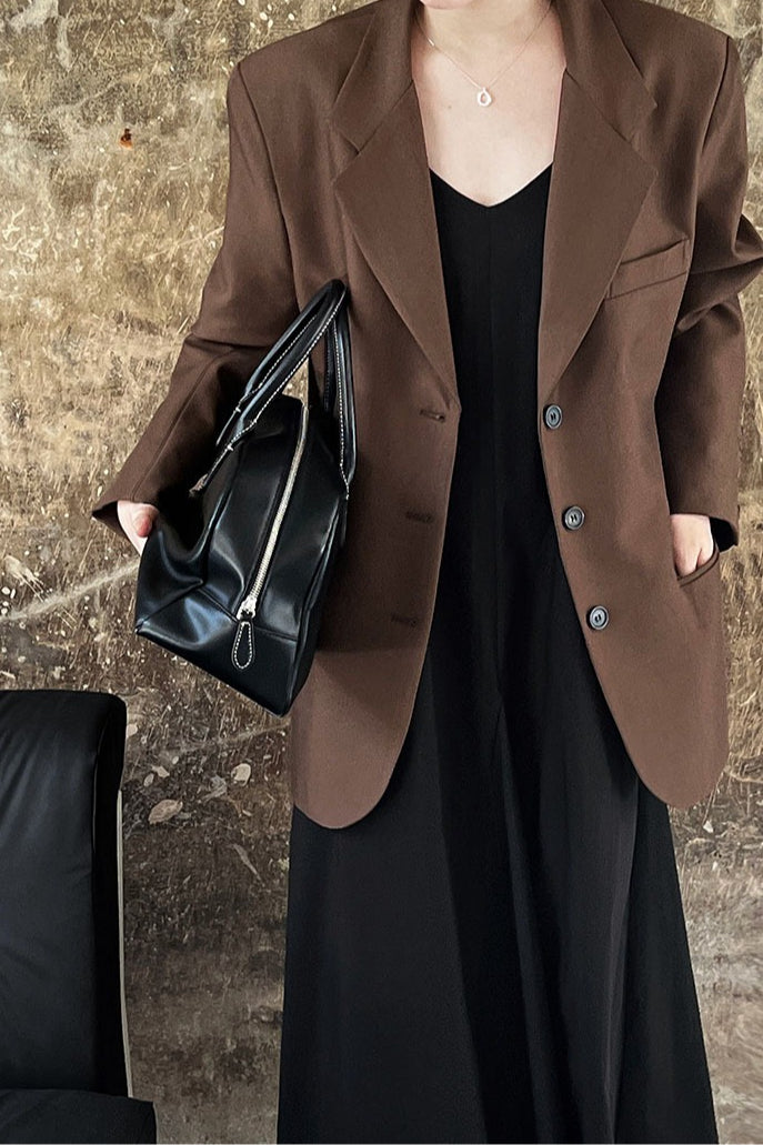 Vintage Casual Long Sleeve Blazer - Image 12