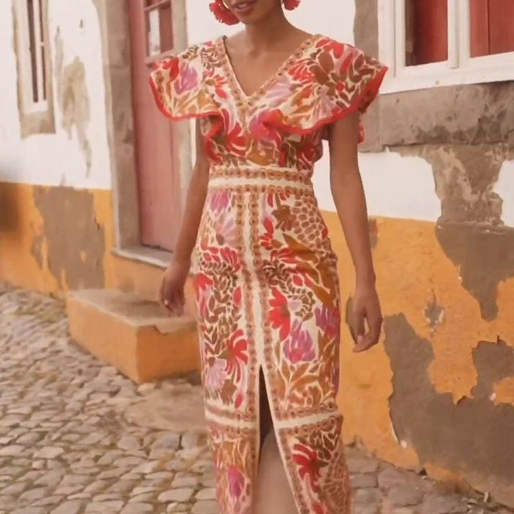Ruffle Maxi Dress - Image 2