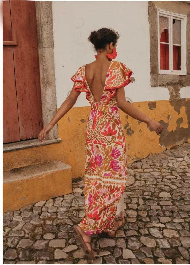 Ruffle Maxi Dress - Image 4