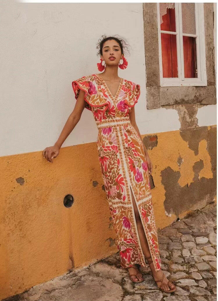 Ruffle Maxi Dress - Image 5