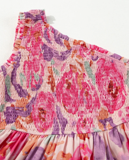 One-Shoulder Floral Maxi Dress - Image 5