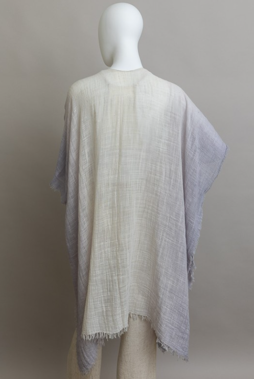Frayed Cotton Bohemian Ombre Kimono - Image 10