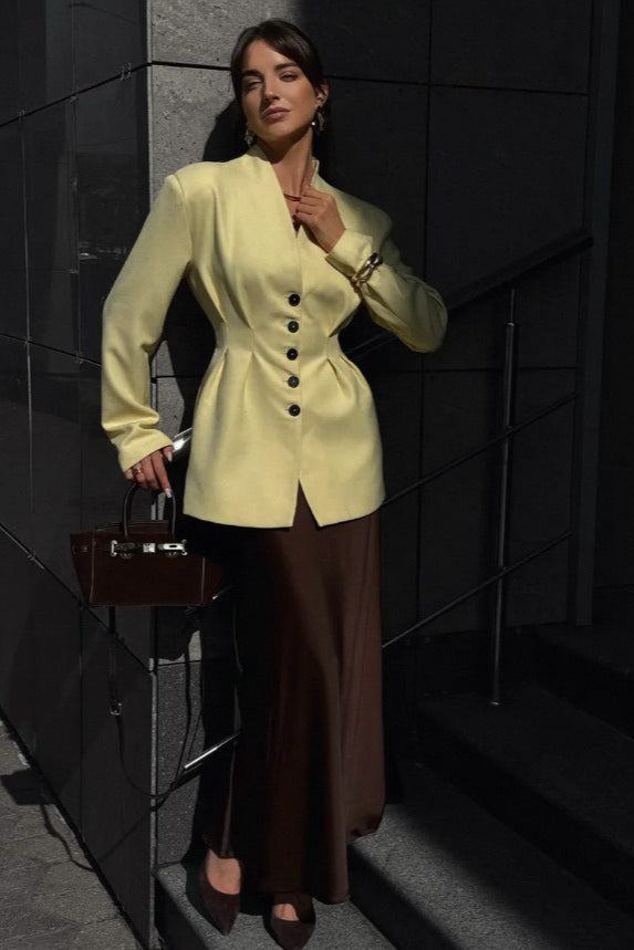 Elegant Long Sleeve Blazer - Image 3