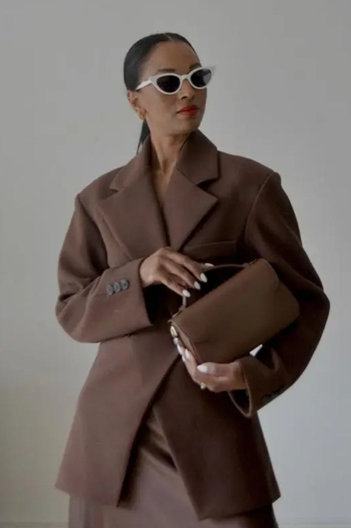High-Waisted Button Blazer - Image 3