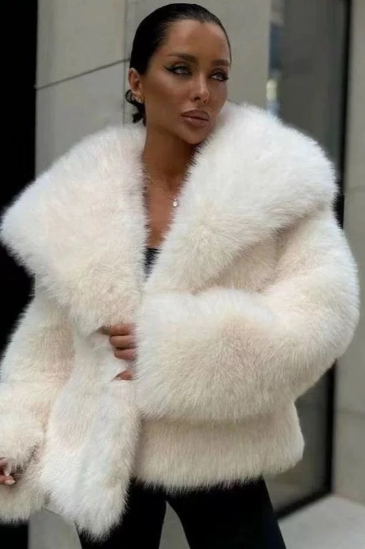 Thickened Faux Fur Winter Coat - Image 4