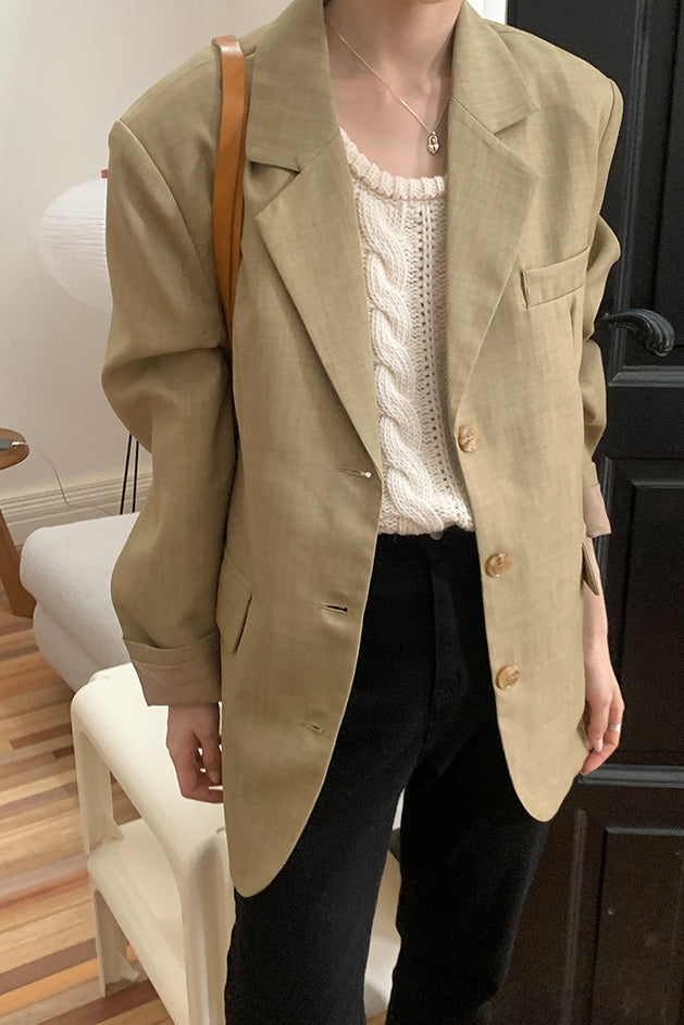 Loose Fit Casual Blazer - Image 5