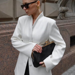 Minimalist Casual Waist-Cinched Slim Blazer