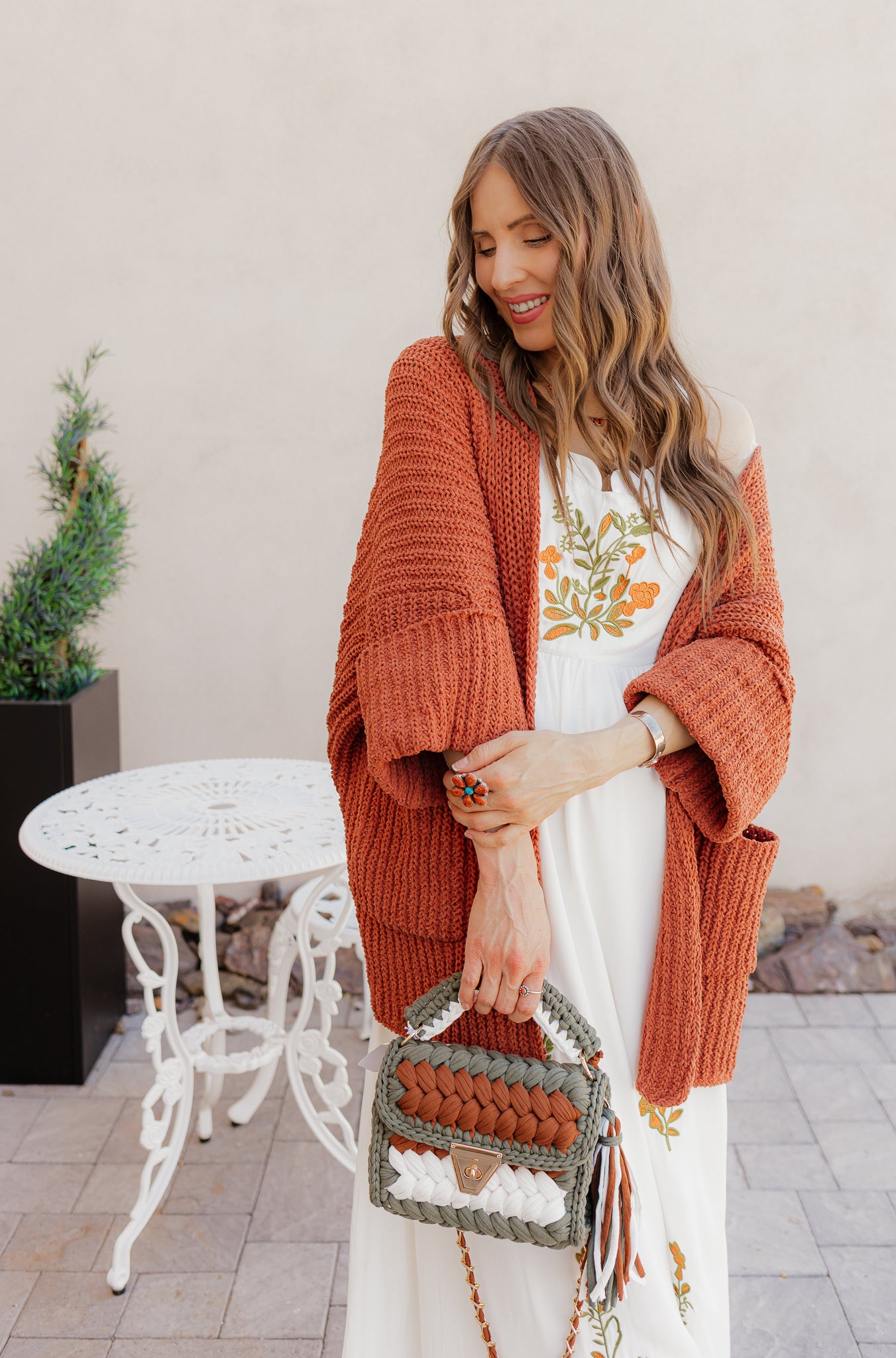 Floral Embroidered Maxi Dress - Image 3
