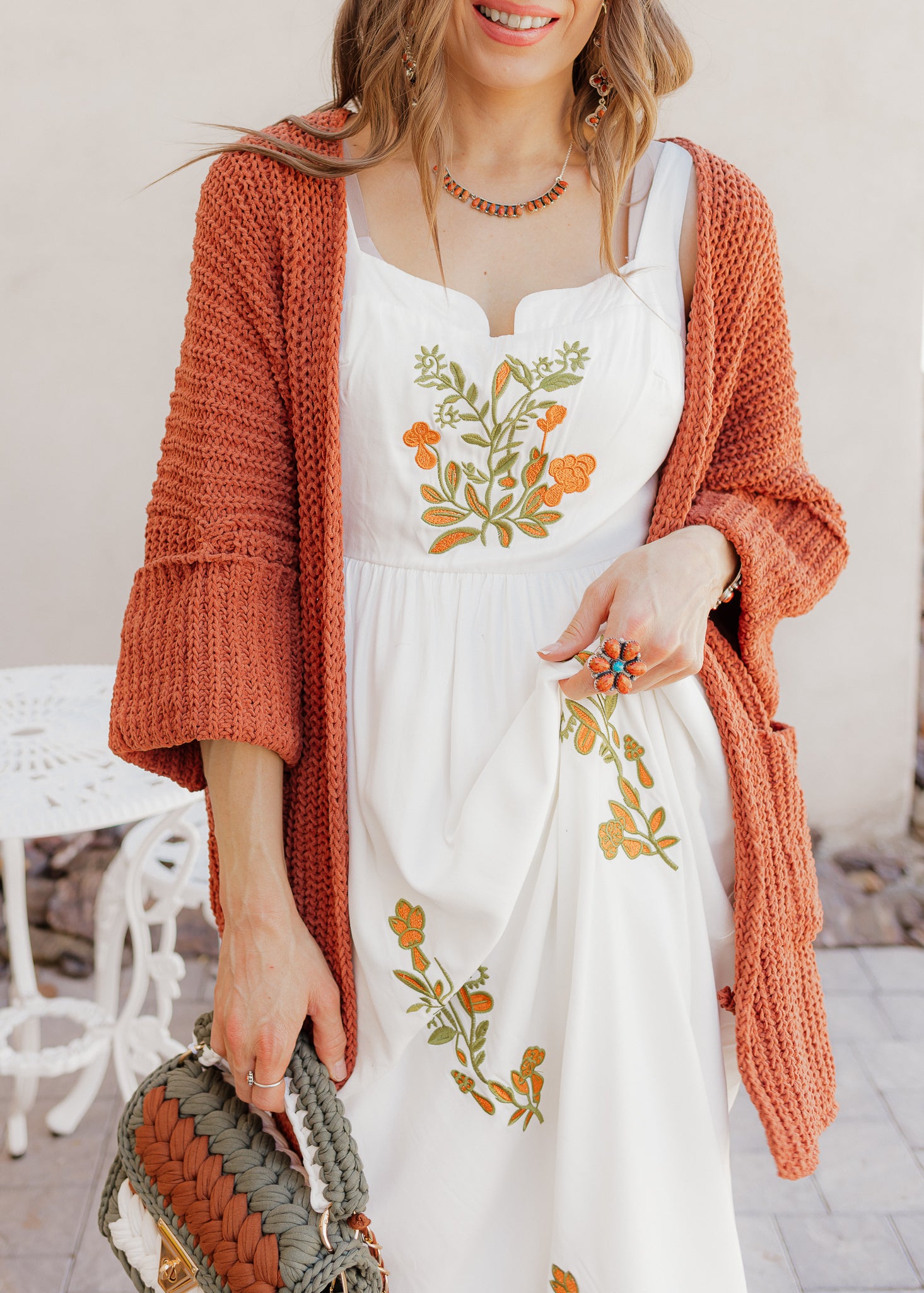 Floral Embroidered Maxi Dress - Image 12