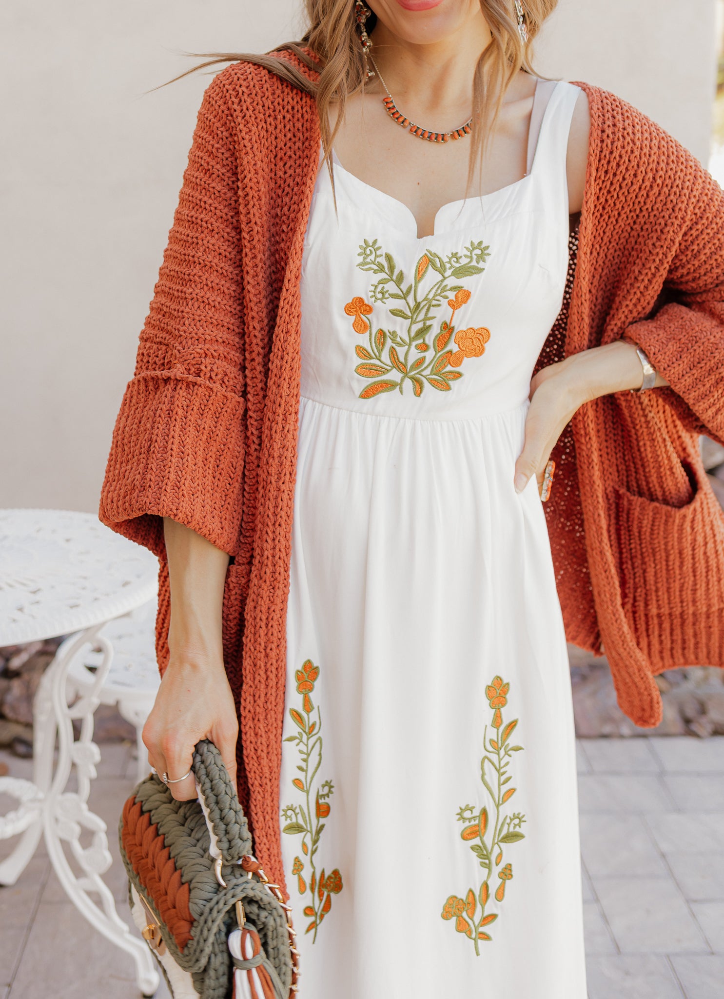 Floral Embroidered Maxi Dress - Image 5