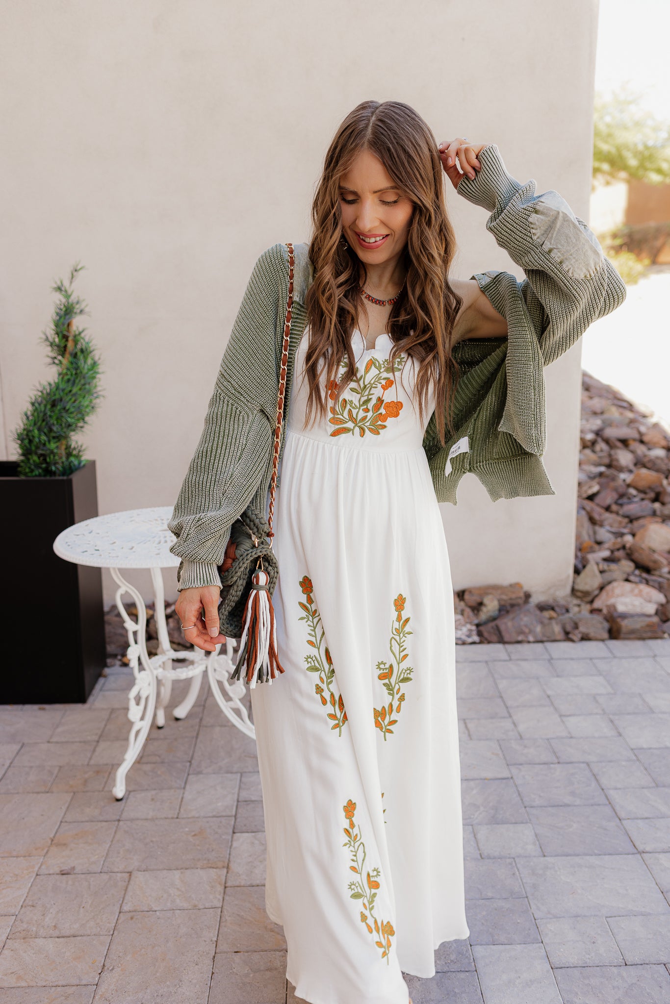 Floral Embroidered Maxi Dress - Image 25