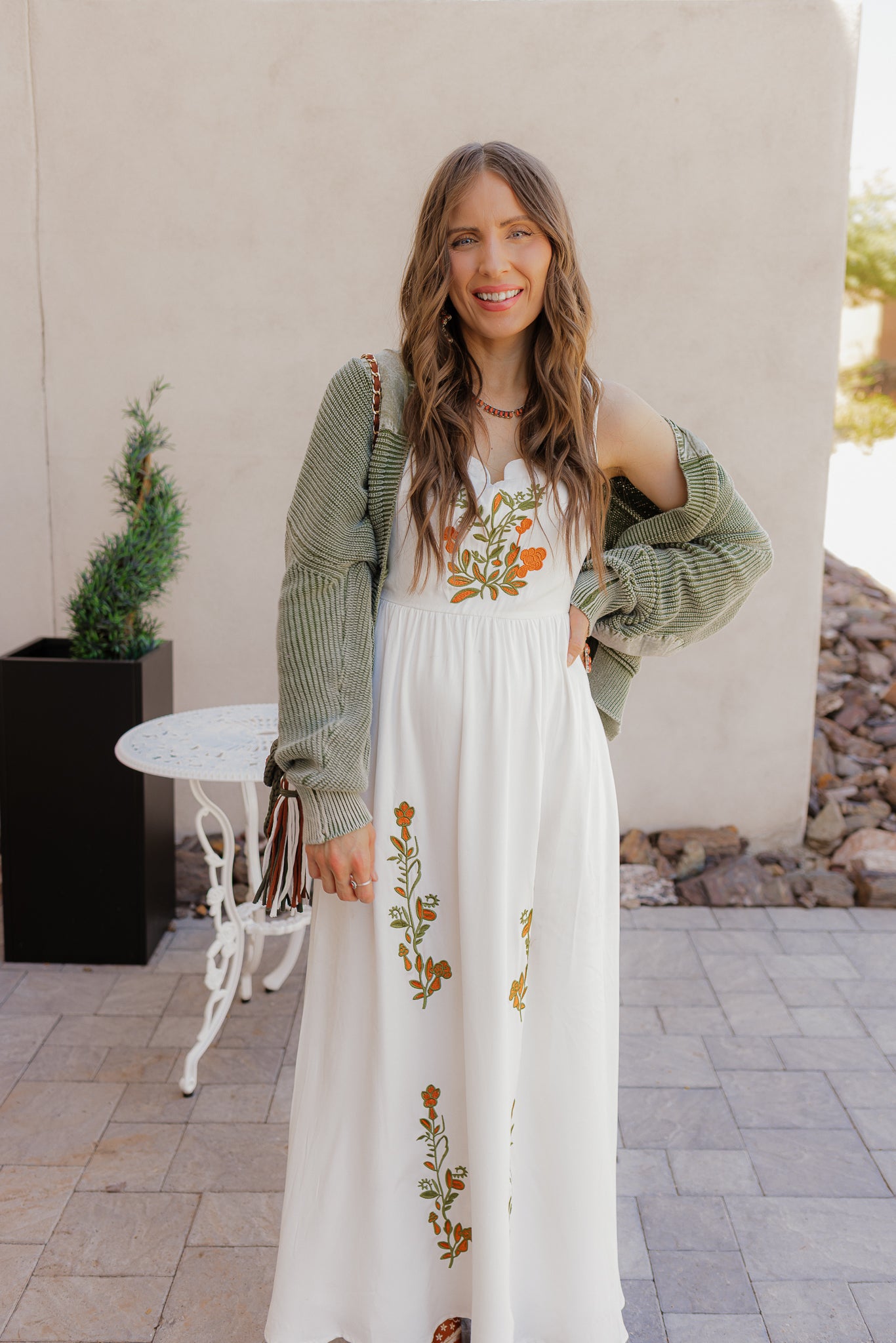 Floral Embroidered Maxi Dress - Image 22