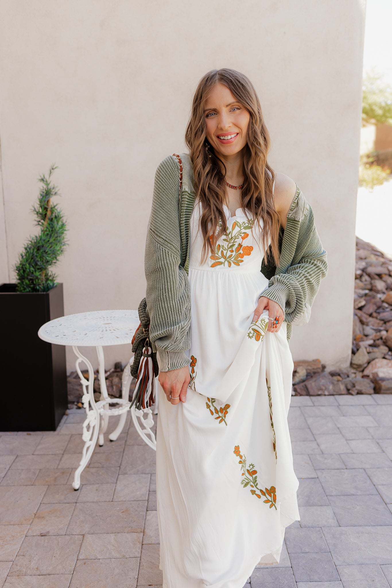 Floral Embroidered Maxi Dress - Image 31