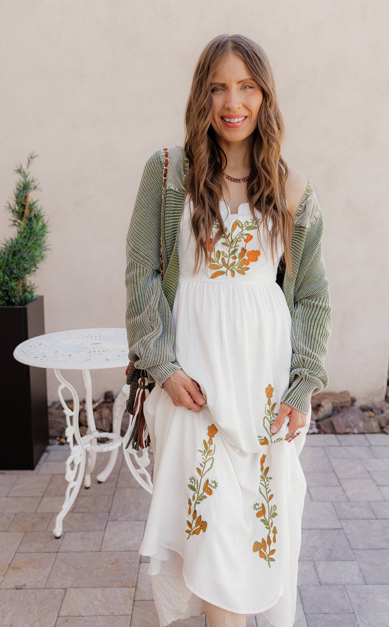 Floral Embroidered Maxi Dress - Image 23