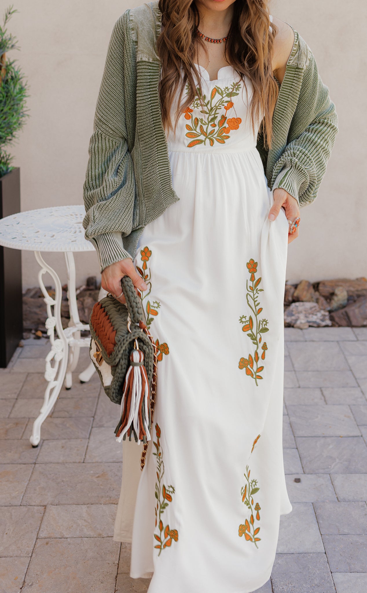 Floral Embroidered Maxi Dress - Image 24