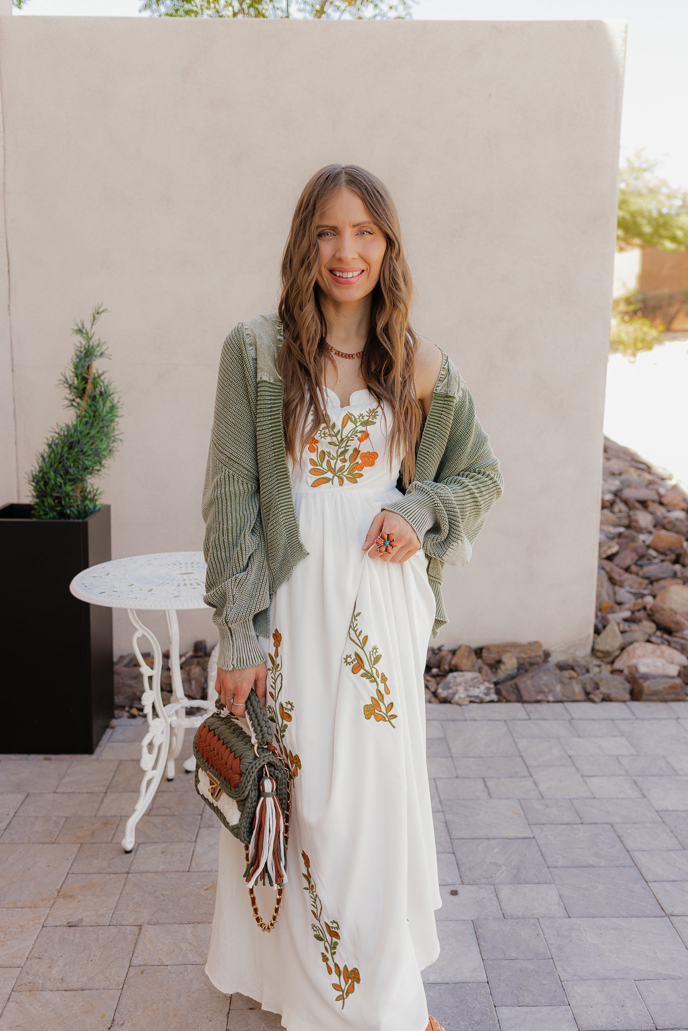 Floral Embroidered Maxi Dress - Image 26