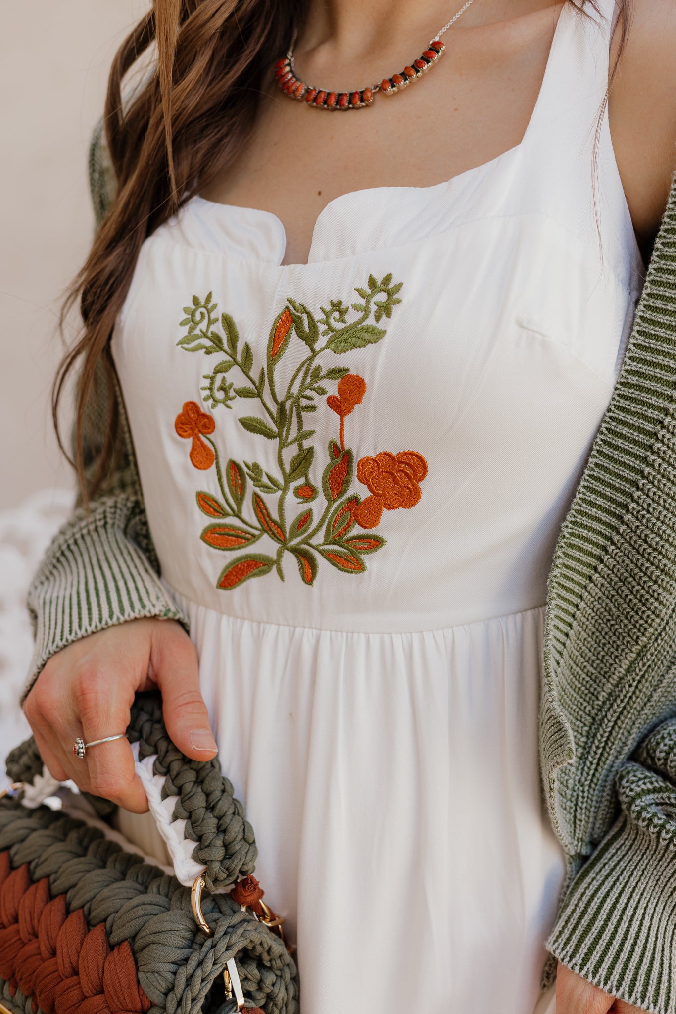 Floral Embroidered Maxi Dress - Image 8