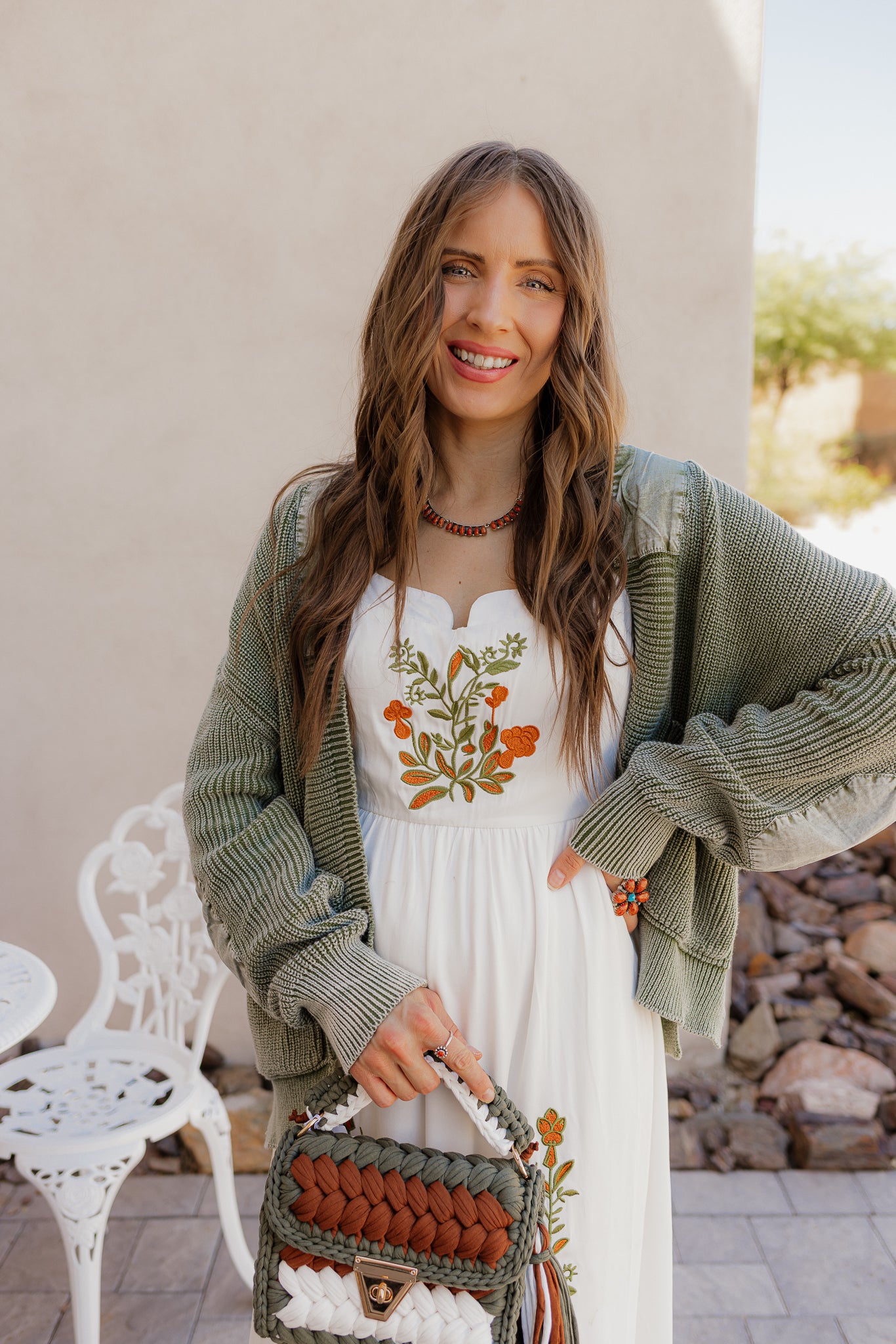 Floral Embroidered Maxi Dress - Image 14