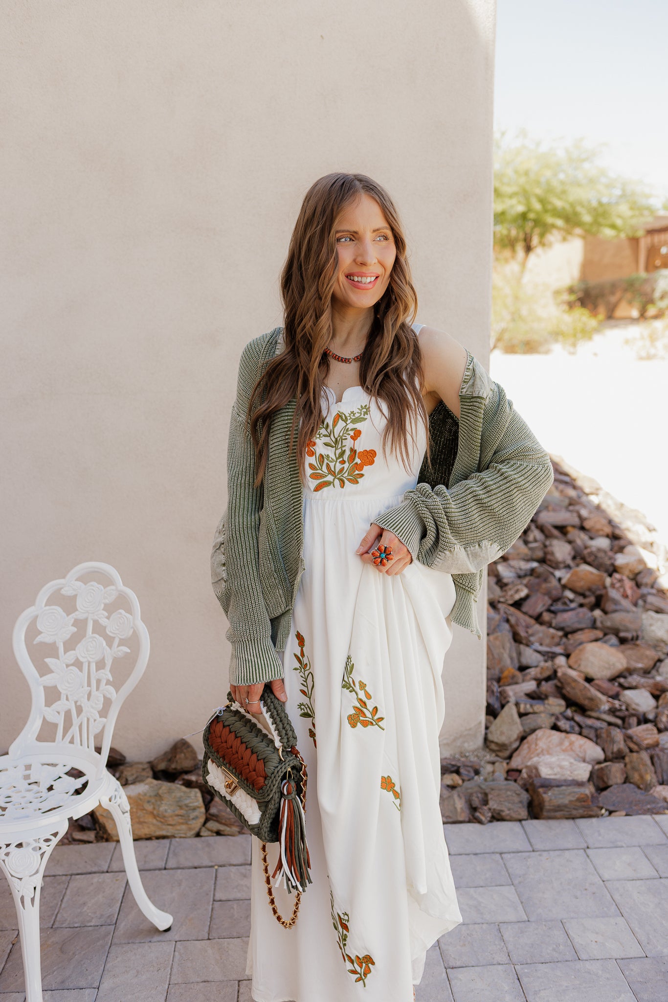 Floral Embroidered Maxi Dress - Image 28