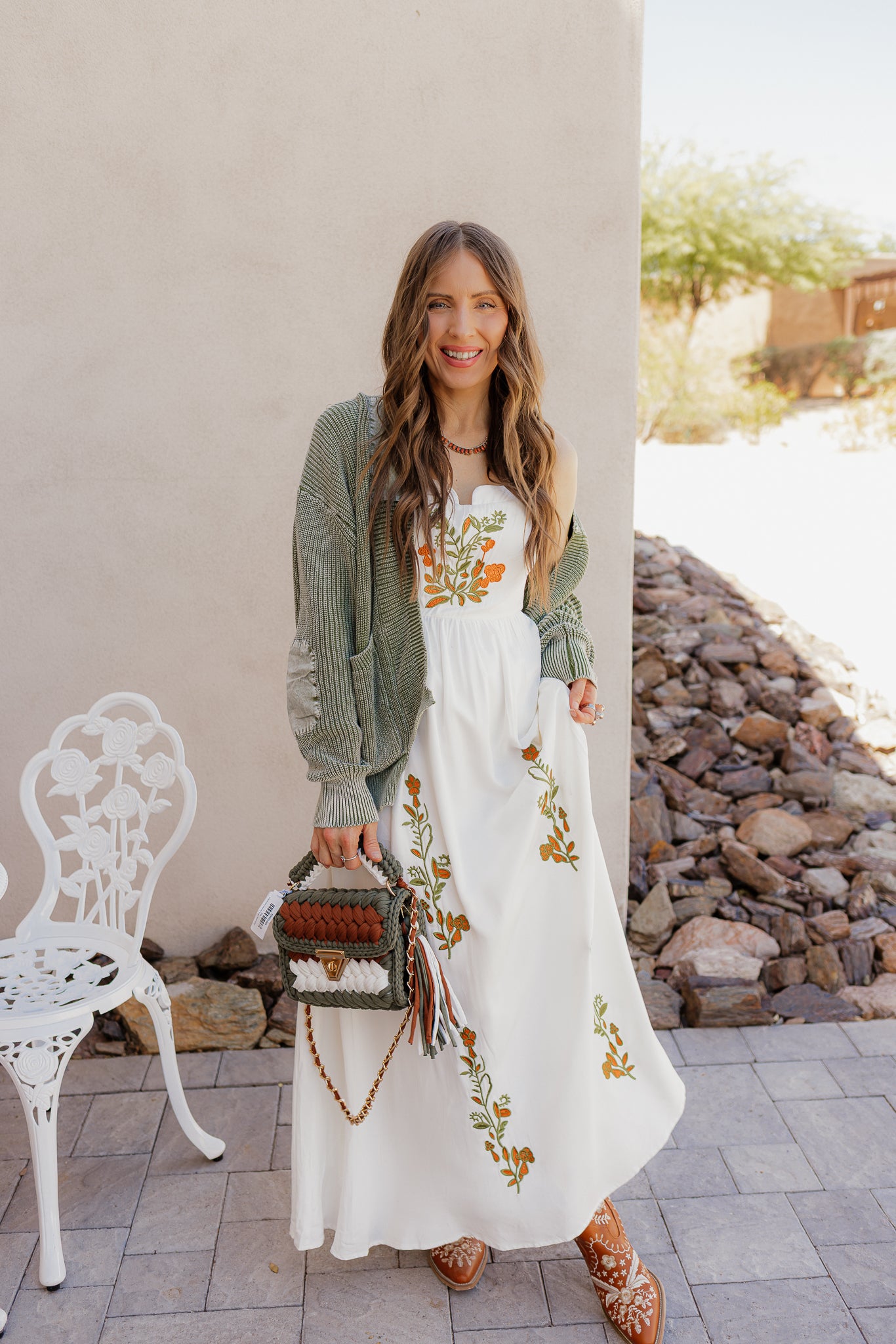 Floral Embroidered Maxi Dress - Image 16