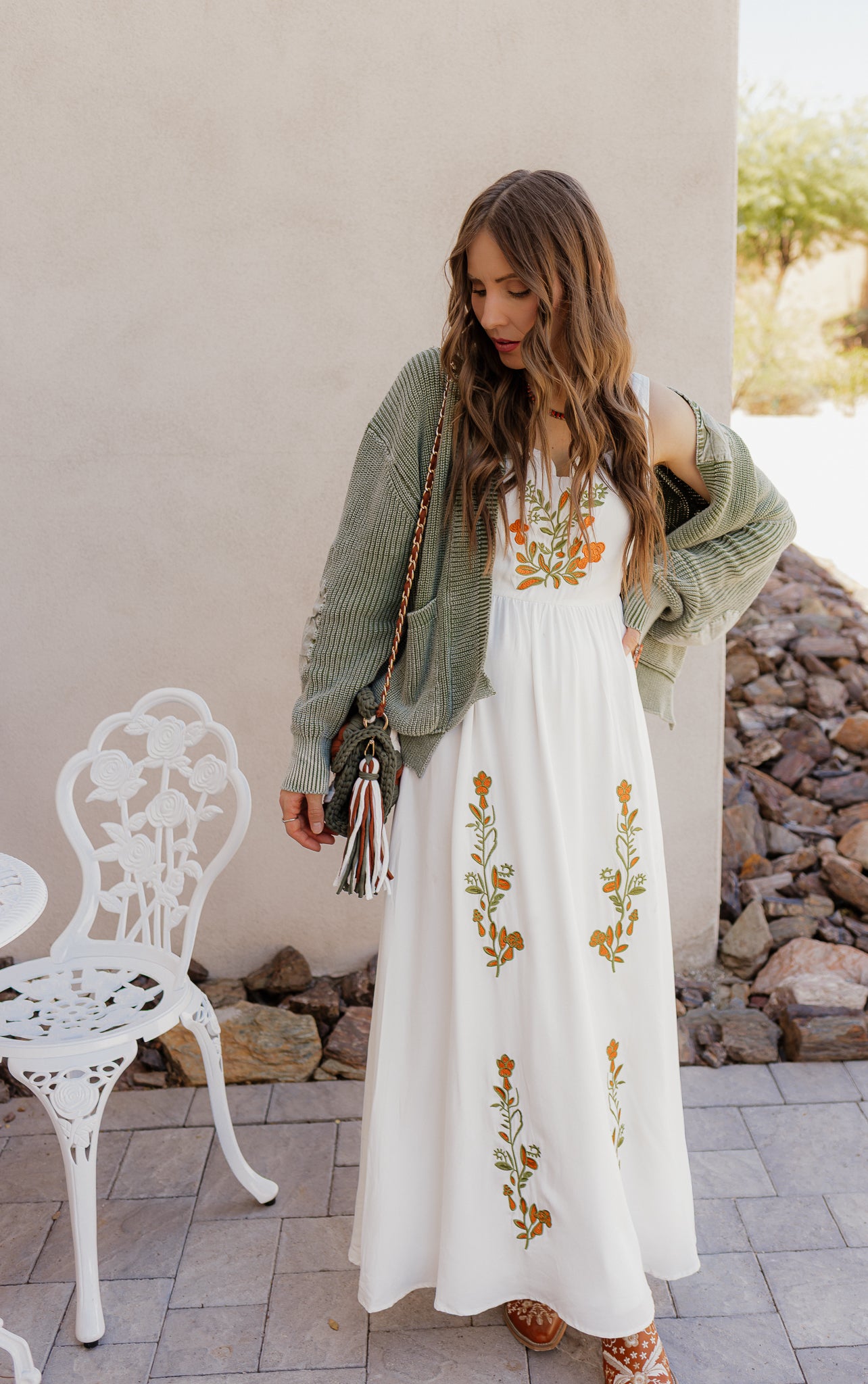 Floral Embroidered Maxi Dress - Image 32