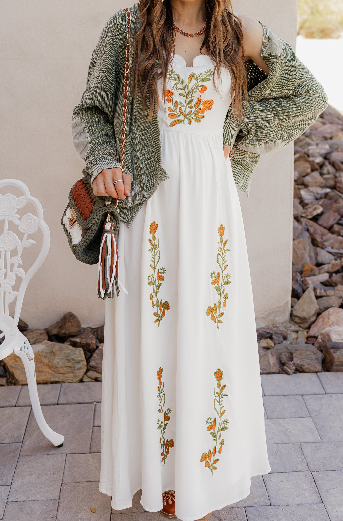 Floral Embroidered Maxi Dress - Image 19