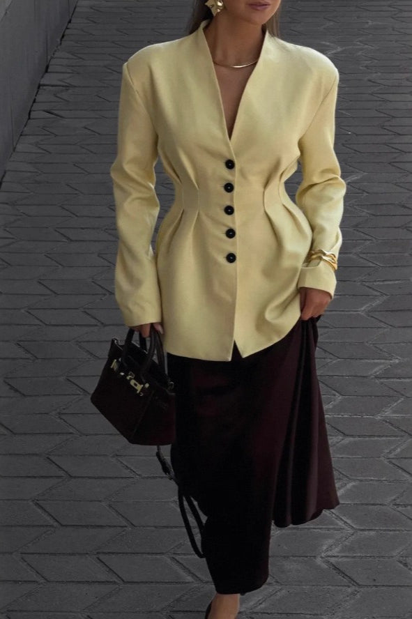 Elegant Long Sleeve Blazer - Image 4