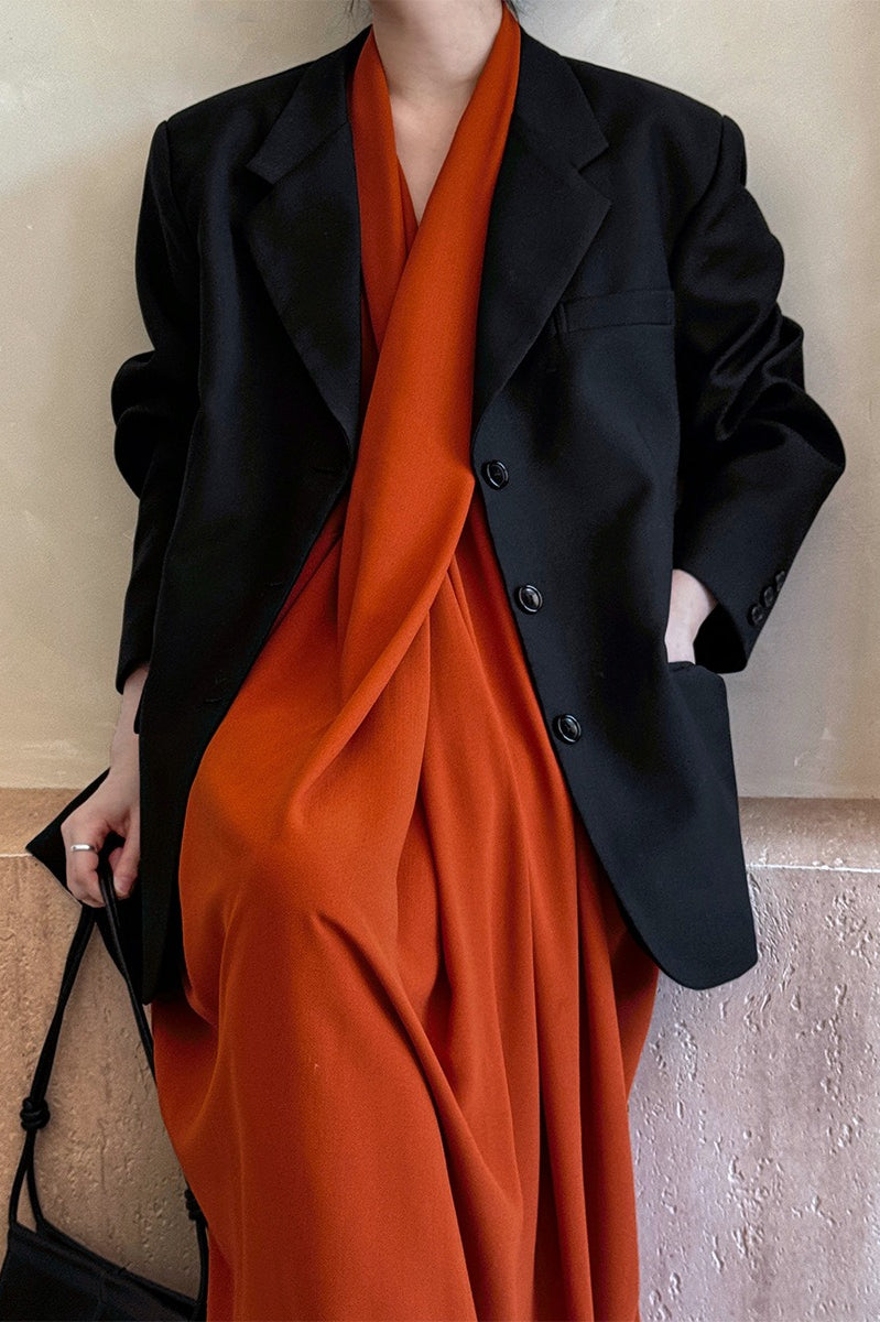 Vintage Casual Long Sleeve Blazer - Image 2